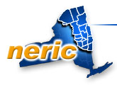The Northeastern Regional Information Center Logo Highlighting the 17 Counties in Northeastern New York State where NERIC provides BOCES Support and Coordination Services